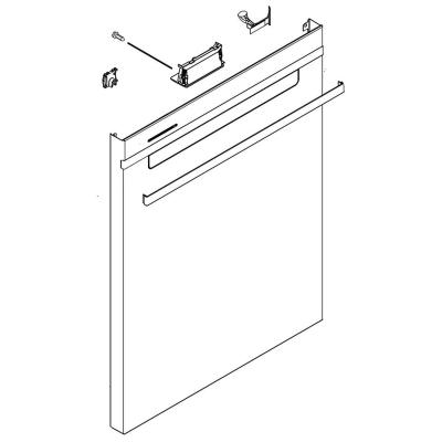 W11461682 - Genuine OEM Whirlpool Dishwasher Outer Door Panel