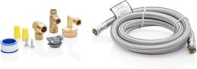 5304497360 - Genuine OEM Frigidaire Smart Choice Dishwasher Installation Kit, 6', Stainless Steel