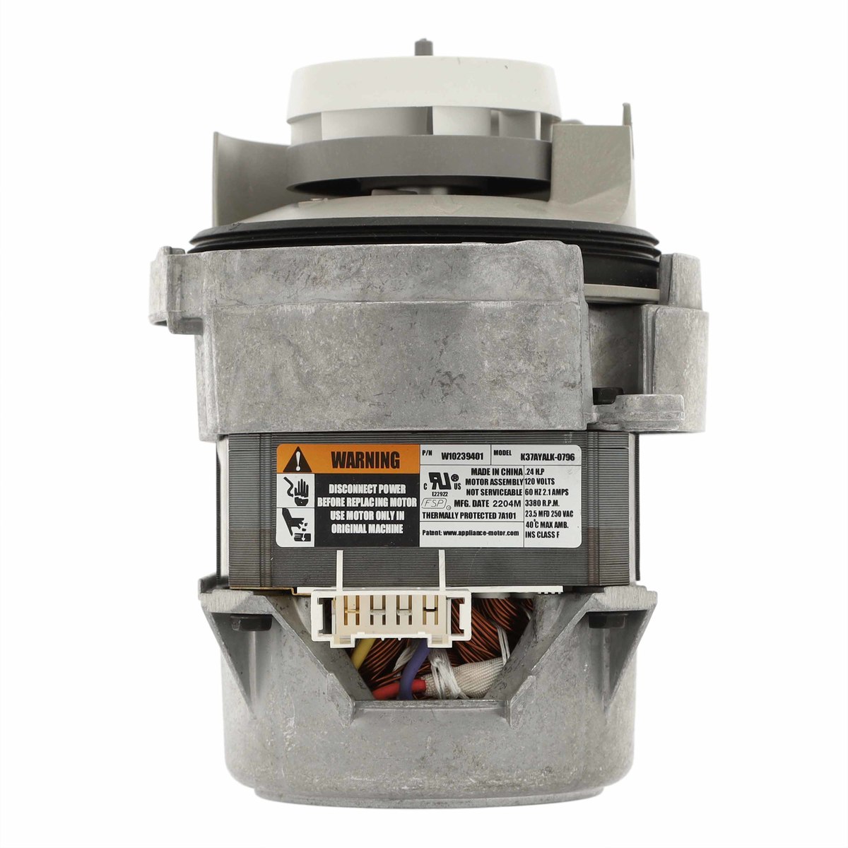 WPW10757217  - Genuine OEM Whirlpool Dishwasher Circulation Pump Motor