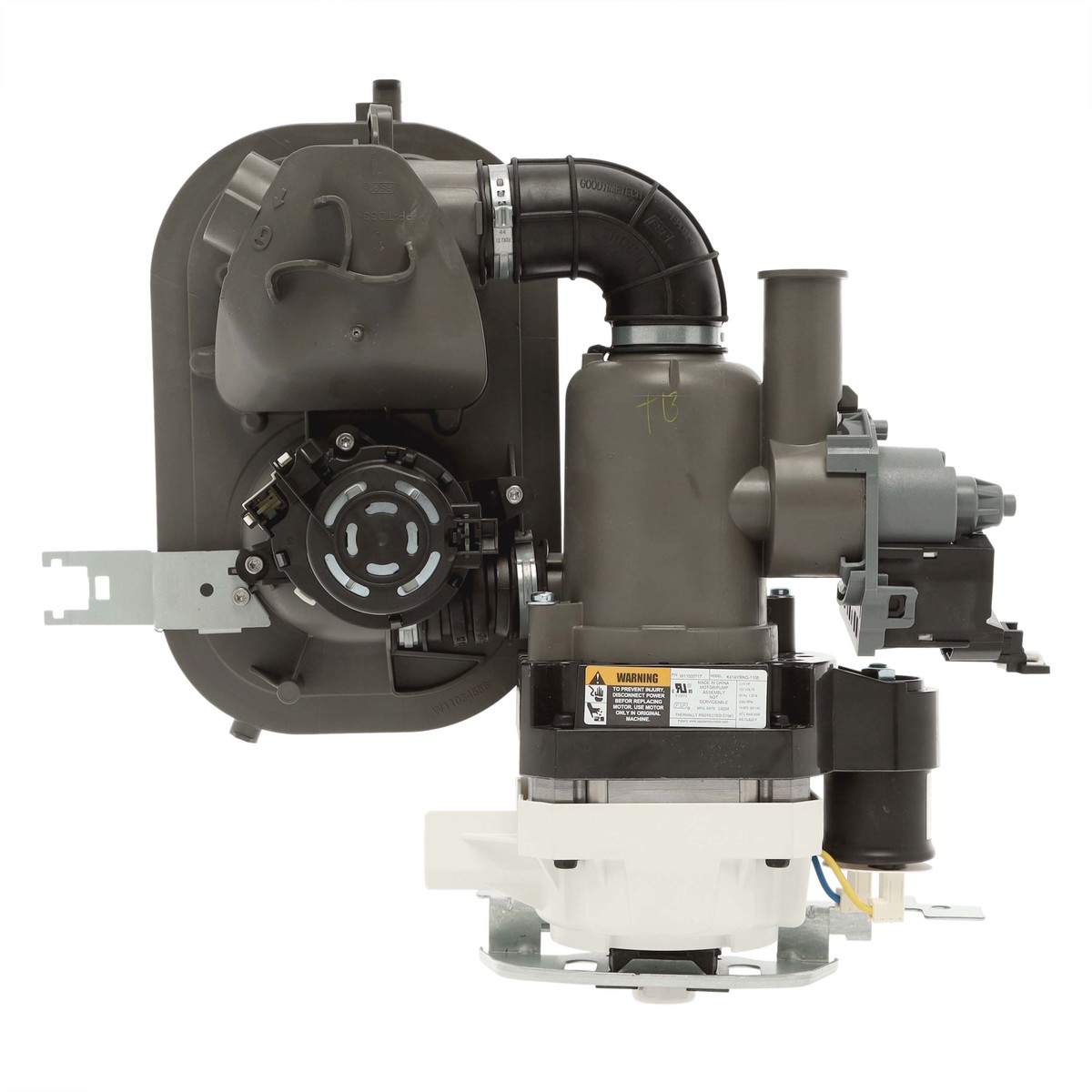 W11416362 - Genuine OEM Whirlpool Dishwasher Pump & Motor Assembly