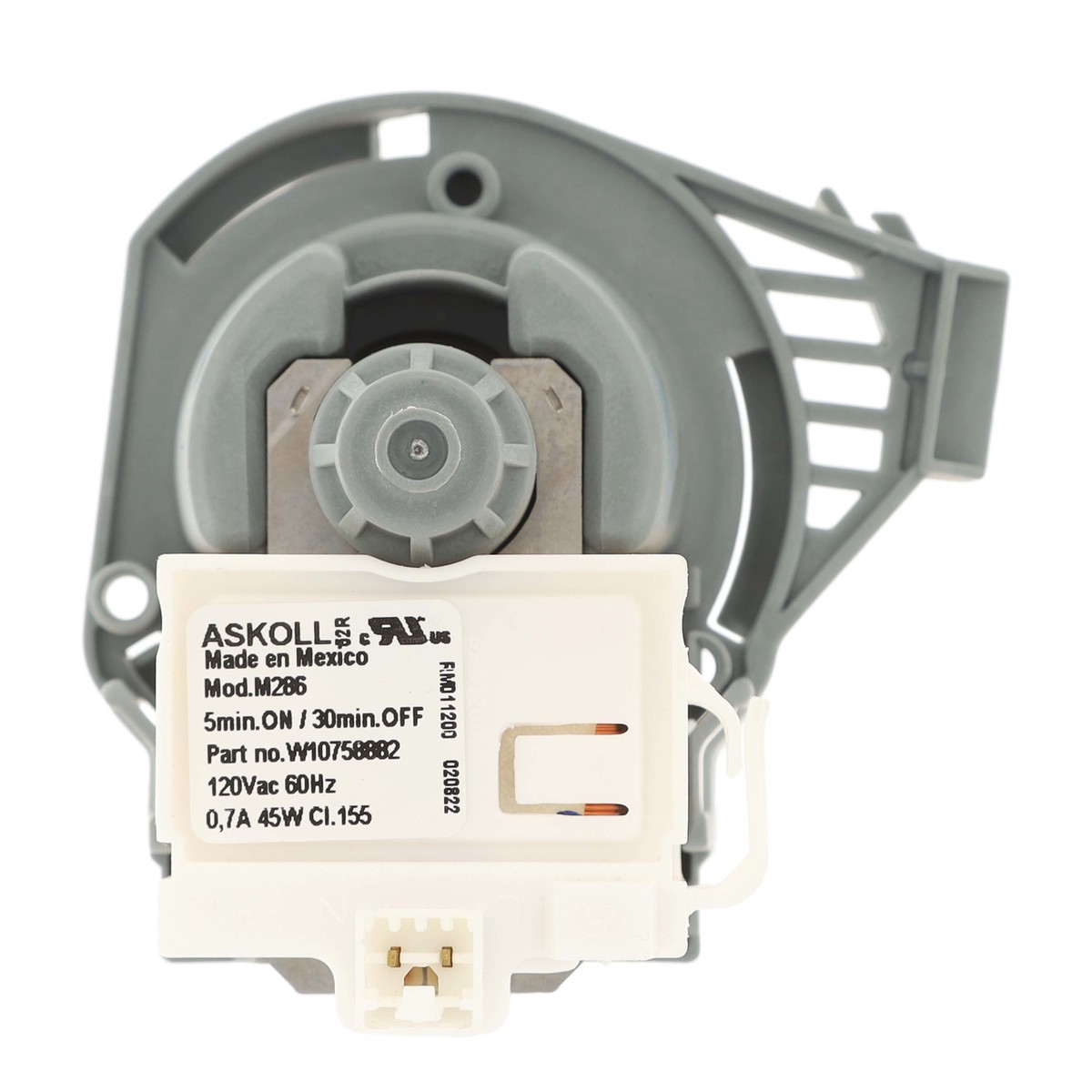W10914557 - Genuine OEM Whirlpool Dishwasher Drain Pump