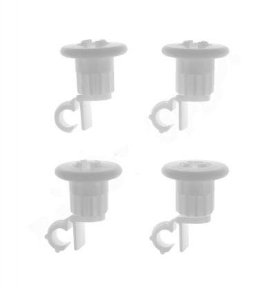 WG04A01222 - Genuine OEM GE Dishwasher Upper Dishrack Roller Assembly Kit, 4/Pack