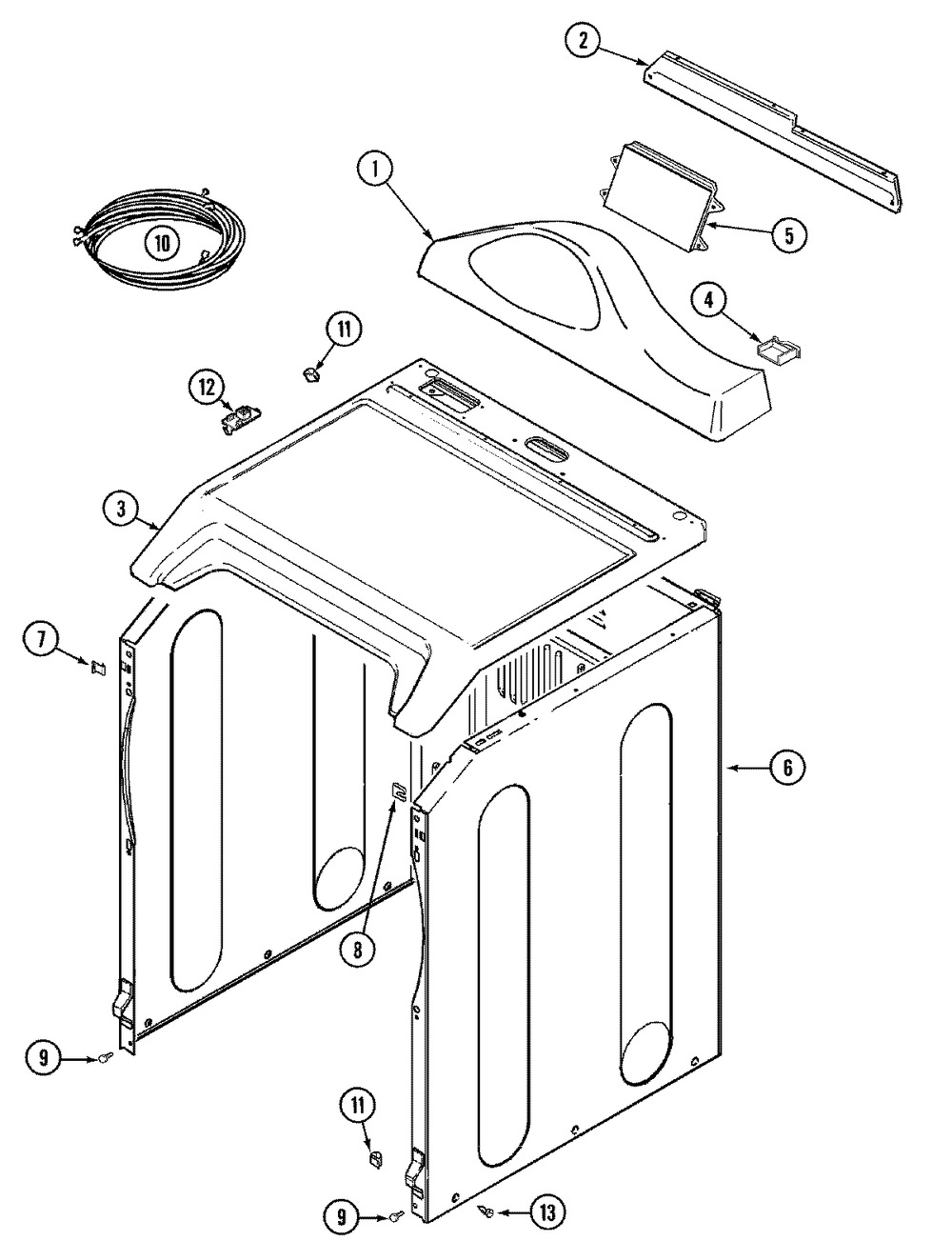33002536 - Genuine OEM Whirlpool Dryer Console with Membrane, White