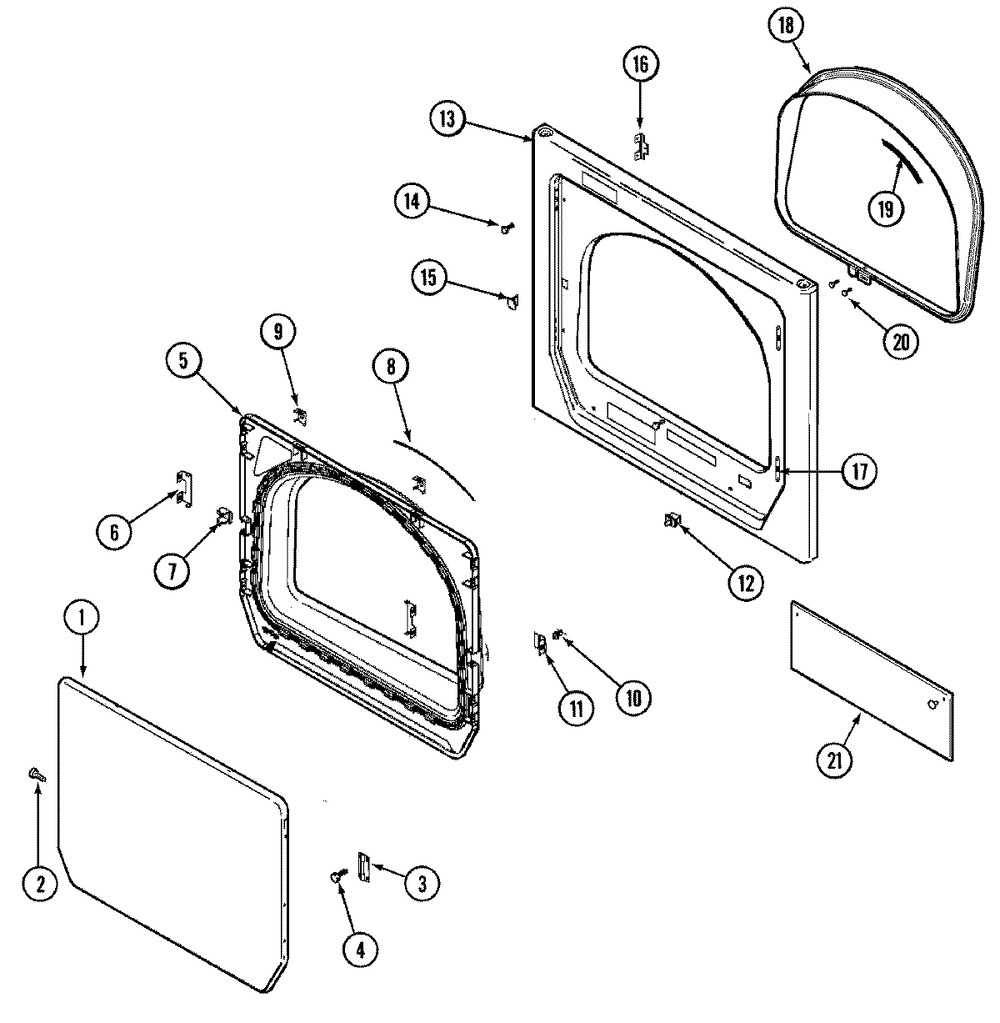 WP33002094 - Genuine OEM Whirlpool Dryer Door Gasket