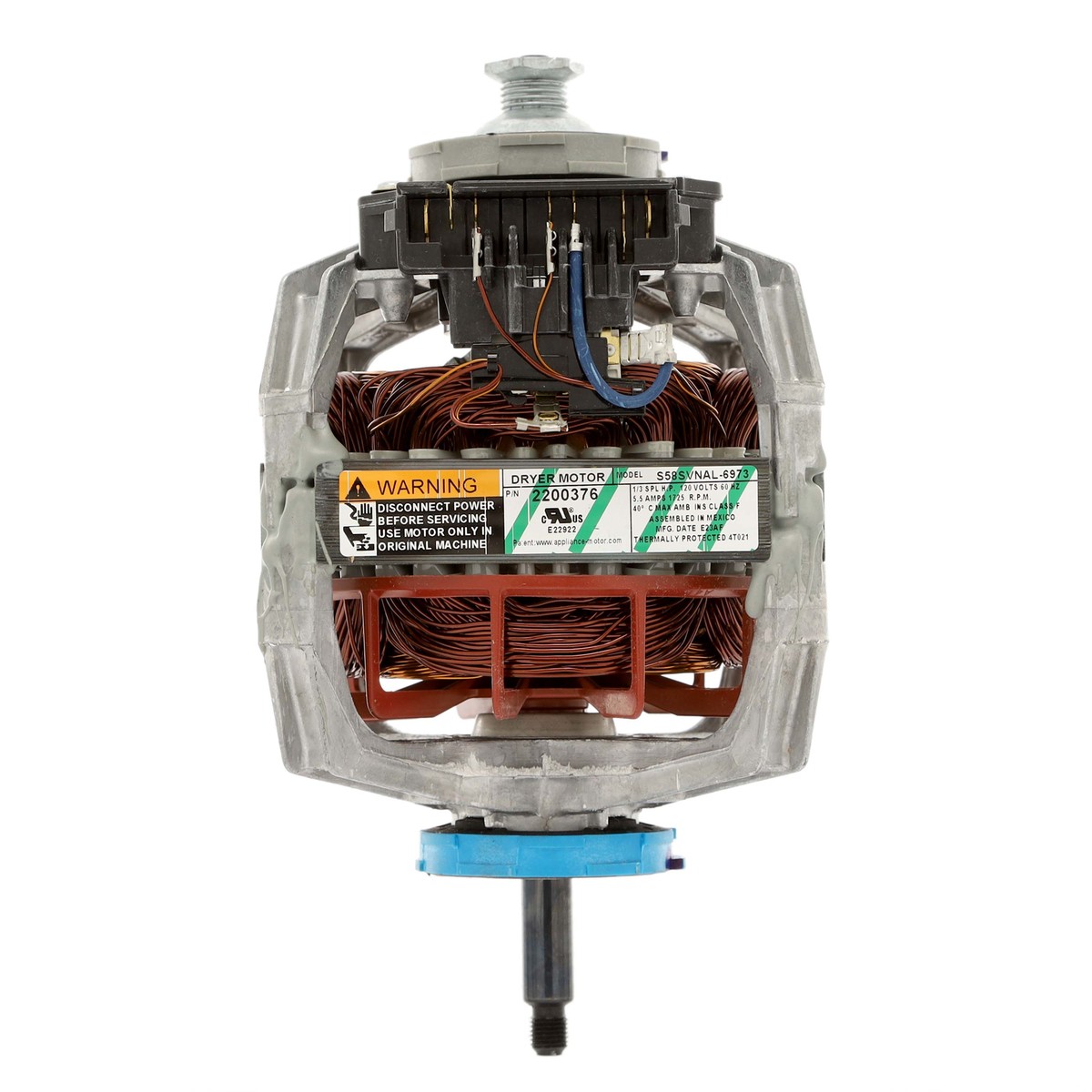 WP2200376 - Genuine OEM Whirlpool Dryer Drive Motor with Pulley