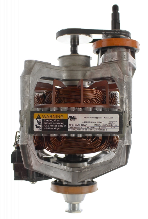 W11234001 - Genuine OEM Whirlpool Dryer Drive Motor with Pulley