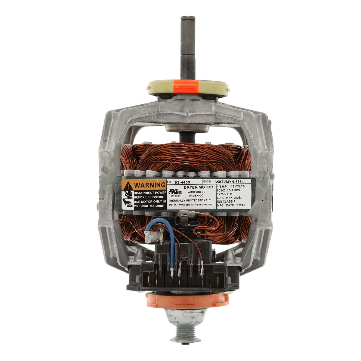 W10410996 - Genuine OEM Whirlpool Dryer Drive Motor with Pulley