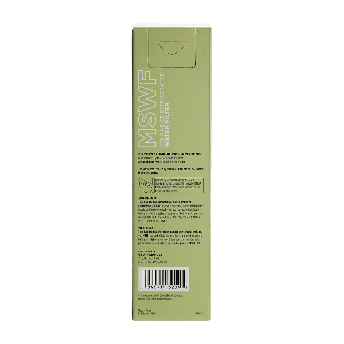 WG03F00676 - Genuine OEM GE Smartwater Refrigerator Water Filter, MSWF