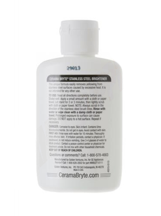 WG02A00015 - Genuine OEM GE Cerama Bryte Stainless Steel Brightener, 59mL