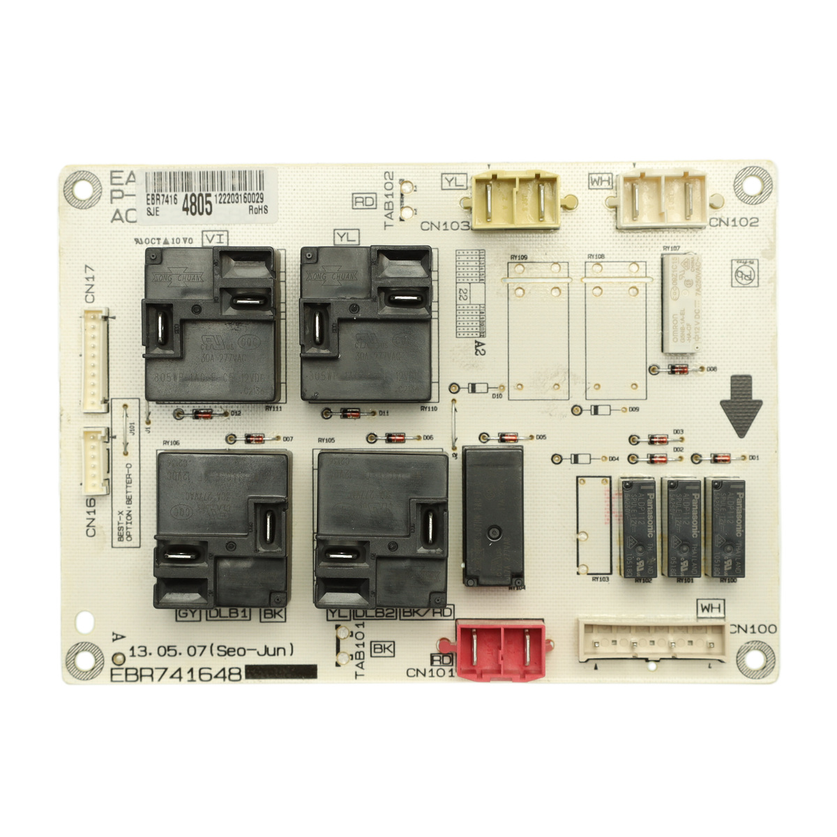 EBR74164805 - Genuine OEM LG Range Relay Control Board
