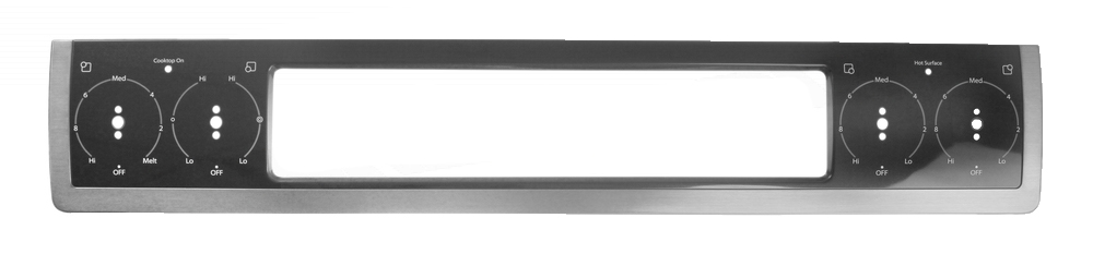 W10728516 - Genuine OEM Whirlpool Range Control Panel, Stainless