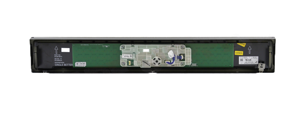 W11093241 - Genuine OEM Whirlpool Range Control Panel, Stainless