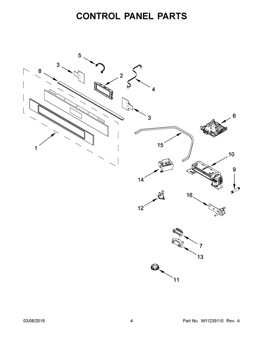 W11237409 - Genuine OEM Whirlpool Range Electronic Control Board