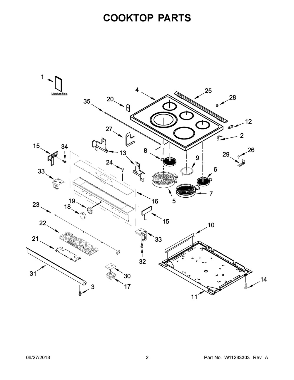 W11202651 - Genuine OEM Whirlpool Range Electronic Control Board