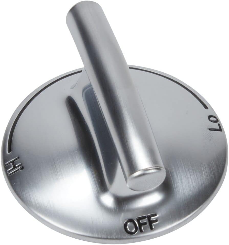 WP7733P410-60 - Genuine OEM Whirlpool Range Burner Control Knob, Stainless