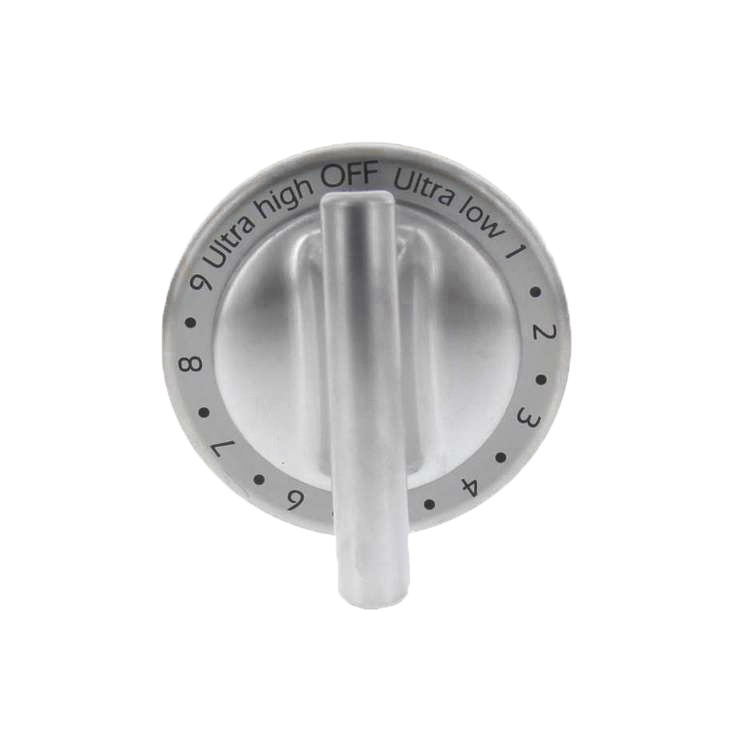 WP74011579 - Genuine OEM Whirlpool Range Burner Control Knob, Stainless