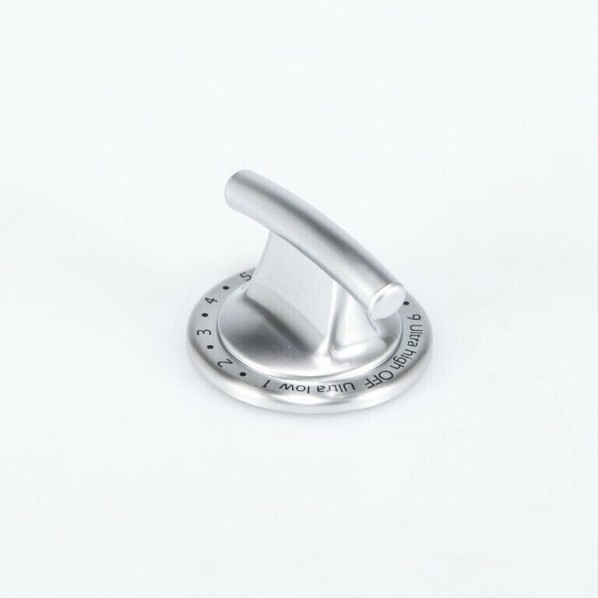 WP74011579 - Genuine OEM Whirlpool Range Burner Control Knob, Stainless