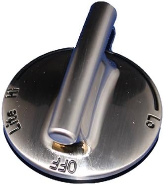 WP74009148 - Genuine OEM Whirlpool Range Burner Control Knob, Stainless