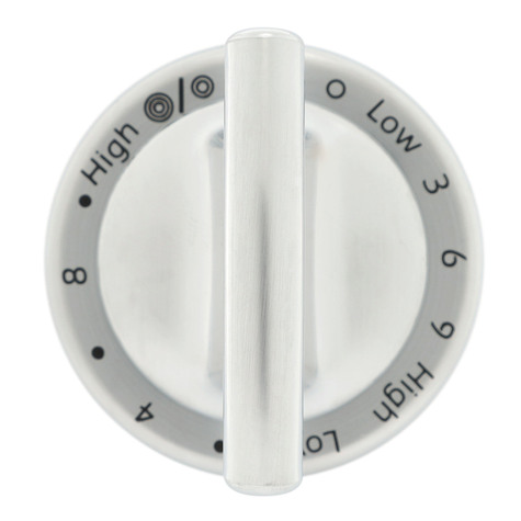 WP74011631 - Genuine OEM Whirlpool Range Burner Control Knob, Stainless