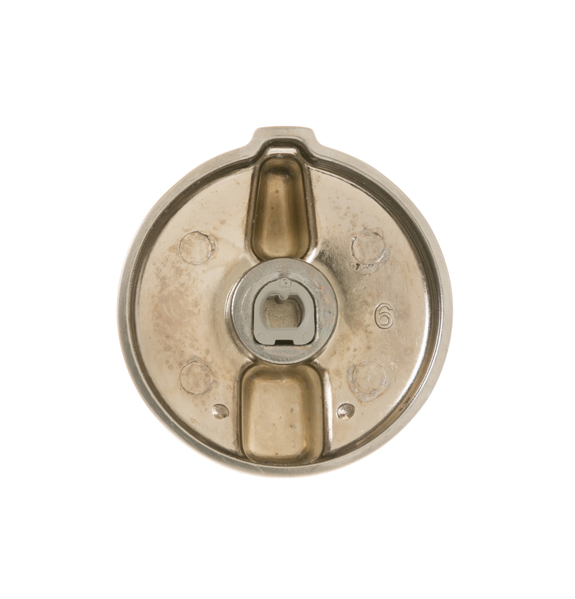 WS01L12266 - Genuine OEM GE Range Burner Control Knob, Stainless