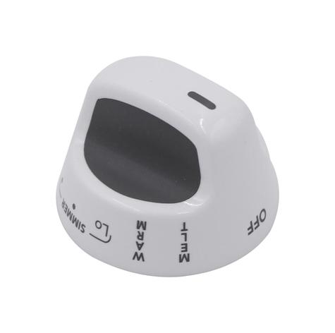 WPW10193257 - Genuine OEM Whirlpool Oven Range Burner Single Control Knob, White
