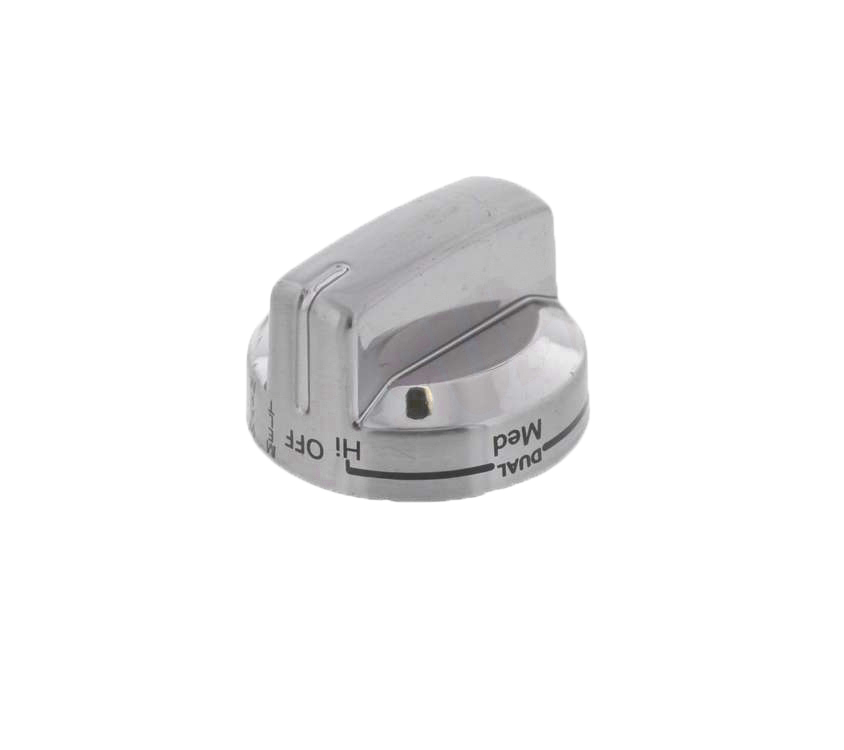 W10246106 - Genuine OEM Whirlpool Range Burner Control Knob, Stainless