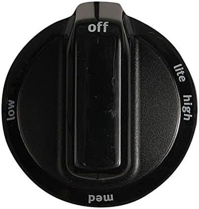 WPW10296917 - Genuine OEM Whirlpool Range Burner Control Knob, Black