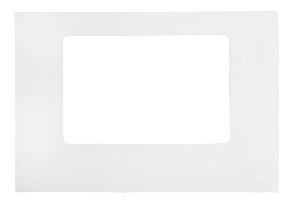 WPW10118454 - Genuine OEM Whirlpool Range Outer Oven Door Panel & Glass, White