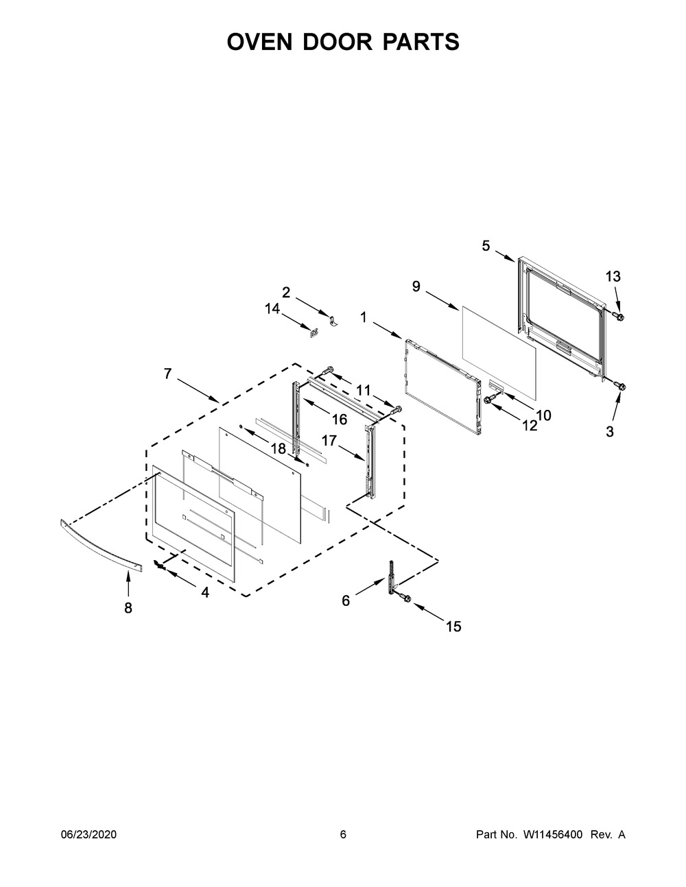 W11457681 - Genuine OEM Whirlpool Range Outer Door Glass