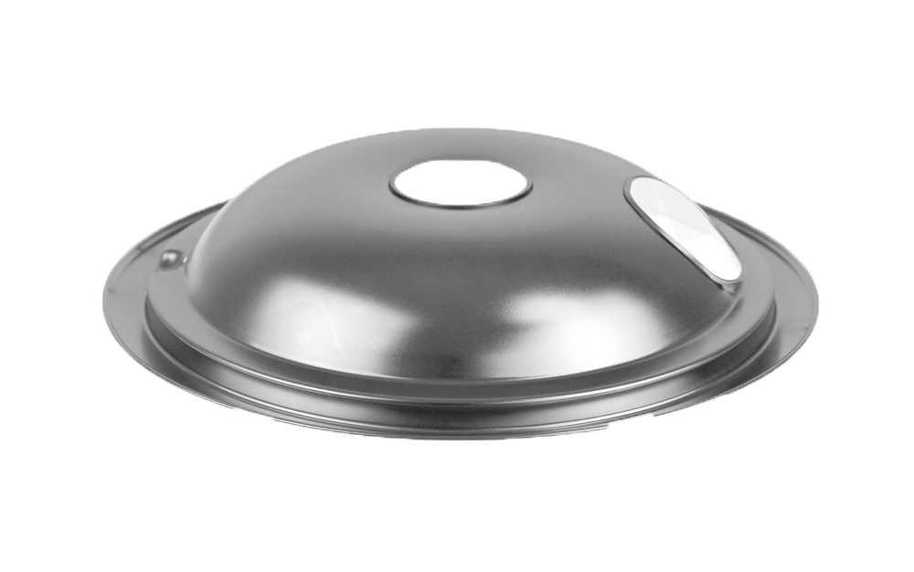 WS01L00407 - Genuine OEM GE Range Drip Bowl, Chrome, 8"