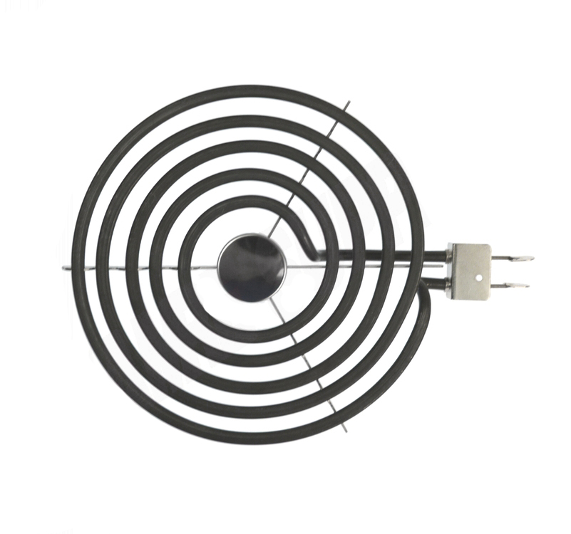 WG02F05386 - Genuine OEM GE Range Coil Surface Element, Spade Ends, 8", 2400W
