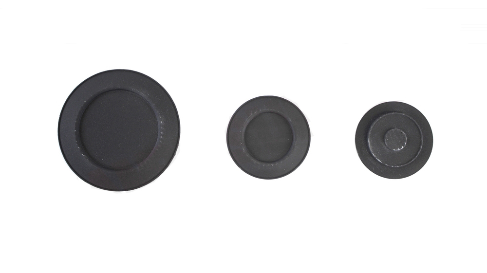 WPW10479988 - Genuine OEM Whirlpool Range Surface Burner Caps, Black