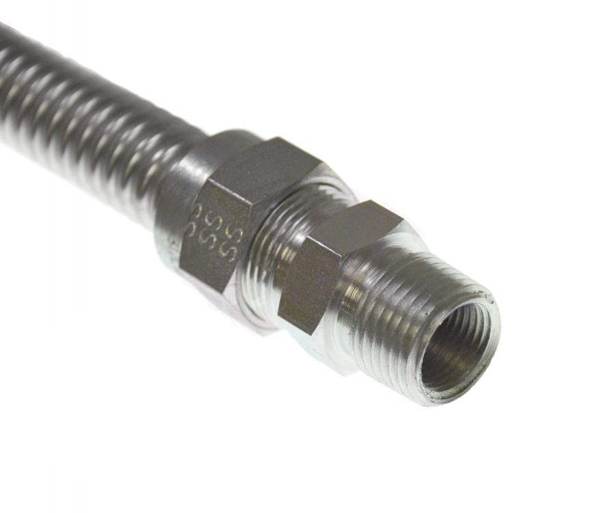 D9000041 - Genuine OEM Universal Stainless Steel Gas Connector Flexline 1/2" MIP x 1/2" FIP, 36"