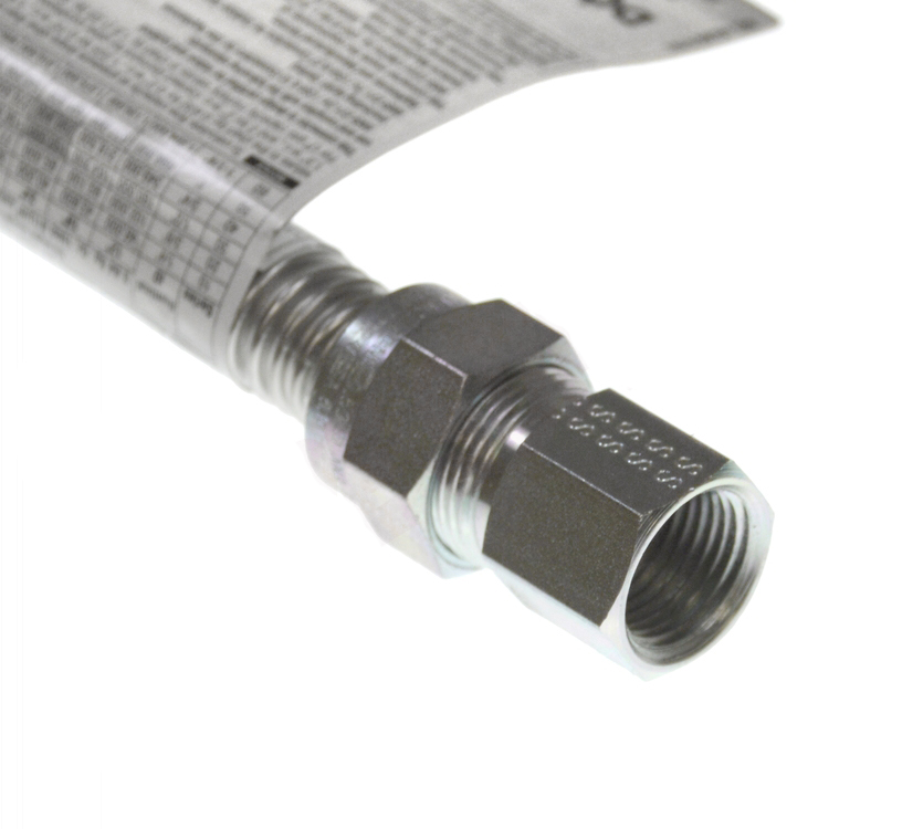 D9000619 - Genuine OEM Universal Stainless Steel Gas Connector Flexline 3/4" FIP x 3/4" FIP, 48"