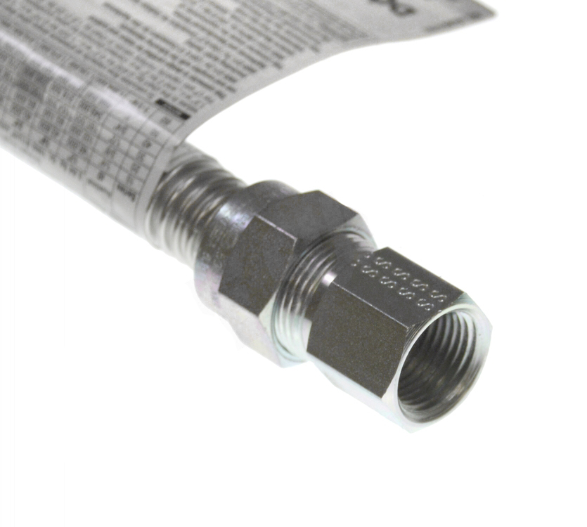D9000029 - Genuine OEM Universal Stainless Steel Gas Connector Flexline 1/2" FIP x 1/2" FIP, 48"