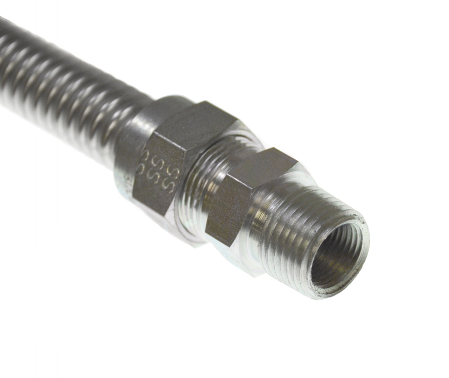 D9000618 - Genuine OEM Universal Stainless Steel Gas Connector Flexline 3/4" FIP x 3/4" FIP, 36"