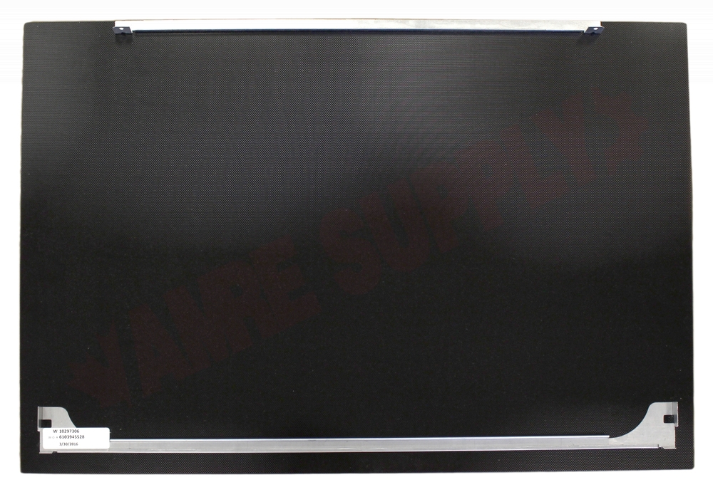 W10297306 - Genuine OEM Whirlpool Range Main Cooktop Glass, Black