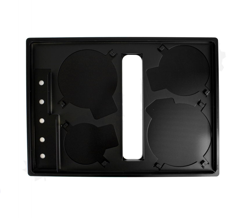 W10163206 - Genuine OEM Whirlpool Range Main Cooktop Glass, Black