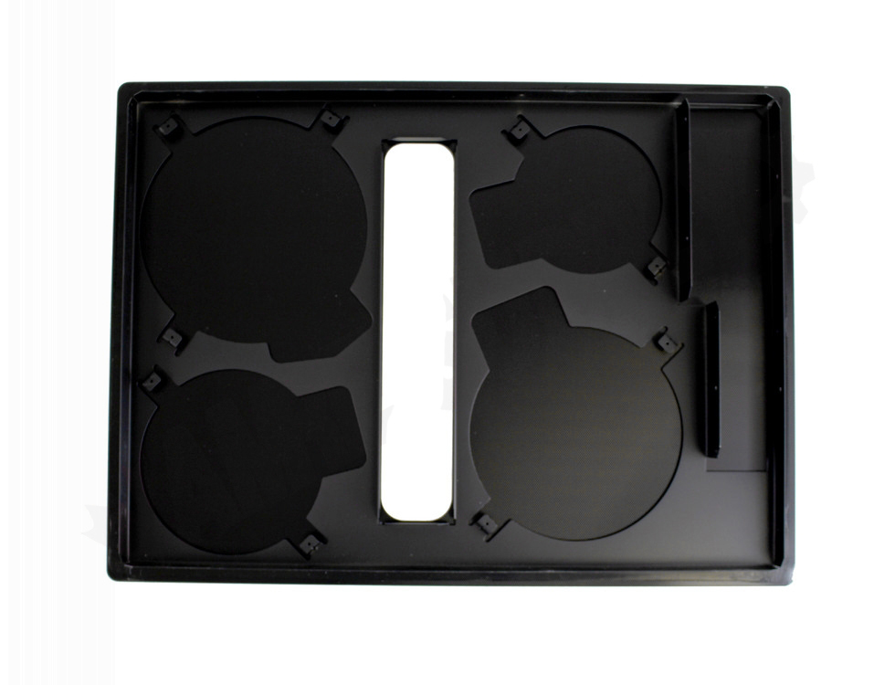 W10163202 - Genuine OEM Whirlpool Range Main Cooktop Glass, Black