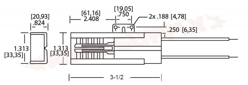 41-205 - Genuine OEM Robertshaw  Universal Range Ignitor 3.2 to 3.6 Amps Hot Surface