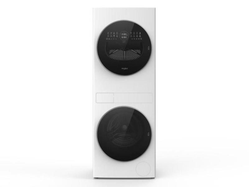 Whirlpool Compact Front Load Ventless Heat Pump Laundry Tower with 3.2 Cu. Ft Washer and Electric 4.3 Cu. Ft Dryer - YWFH5424SW