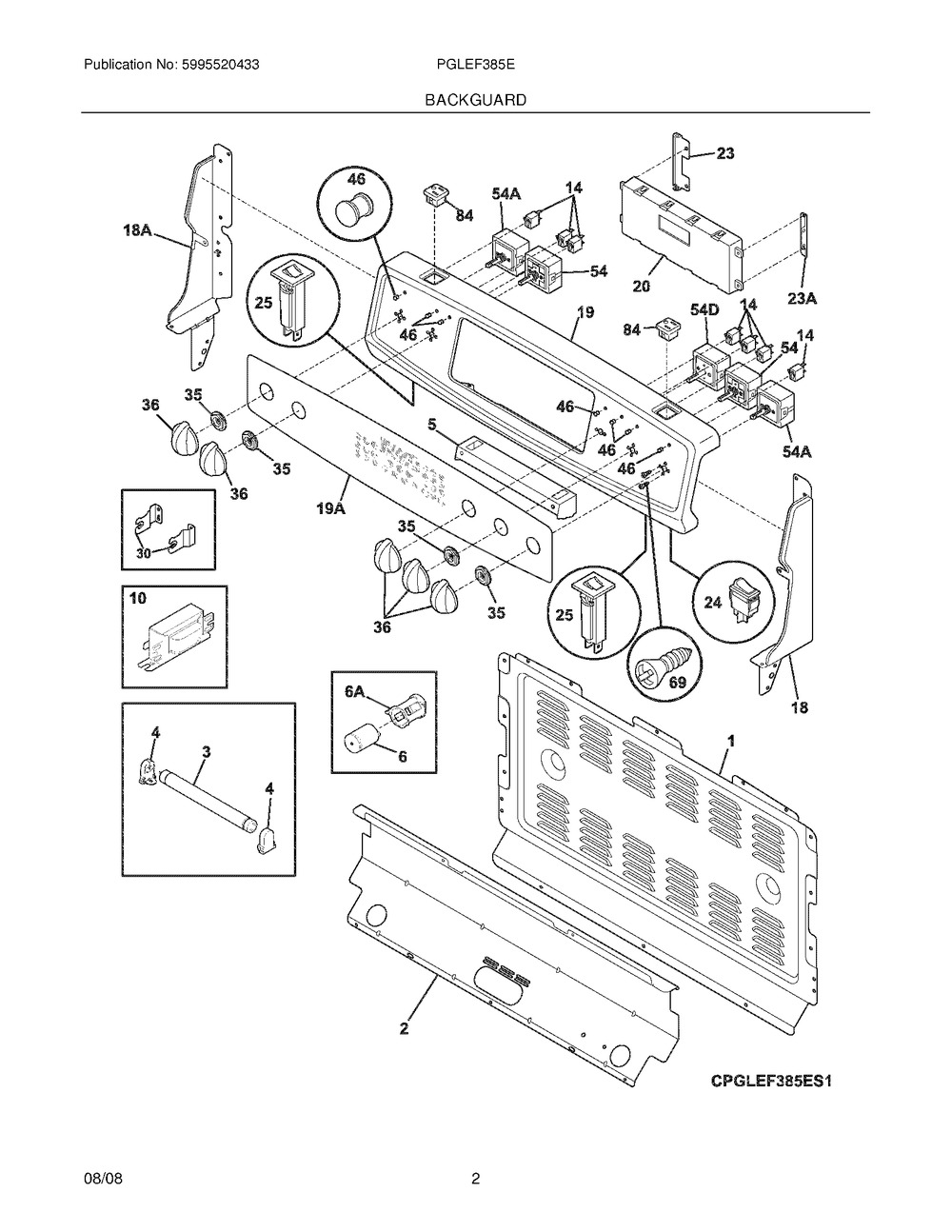 903136-9030 - Genuine OEM Frigidaire  Range Surface Element Switch