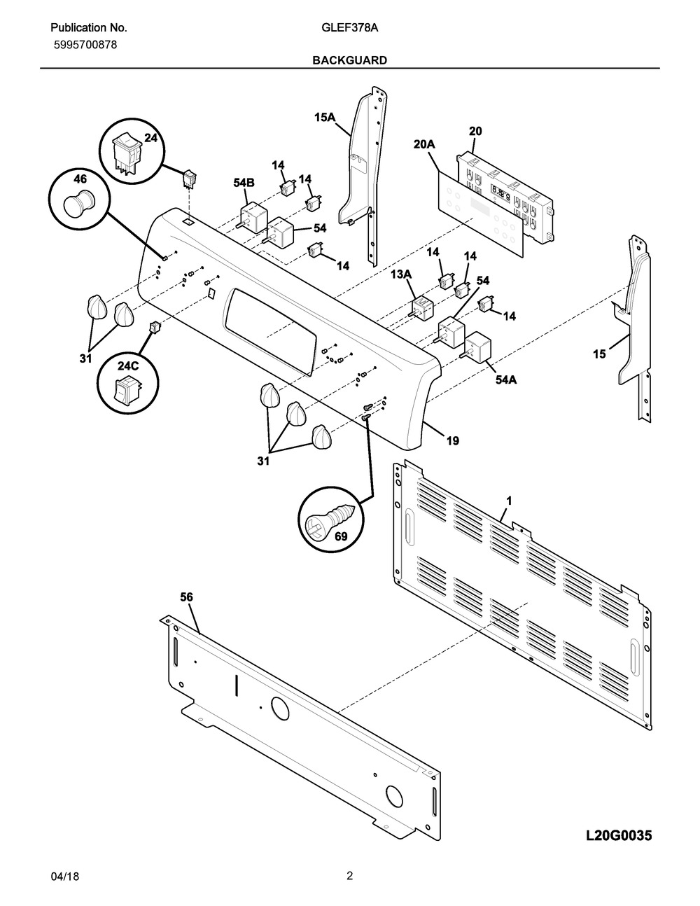 5303935086 - Genuine OEM Frigidaire Range Surface Element Switch Kit