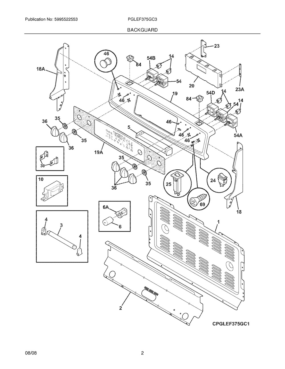 903136-9040 - Genuine OEM Frigidaire  Range Surface Element Switch