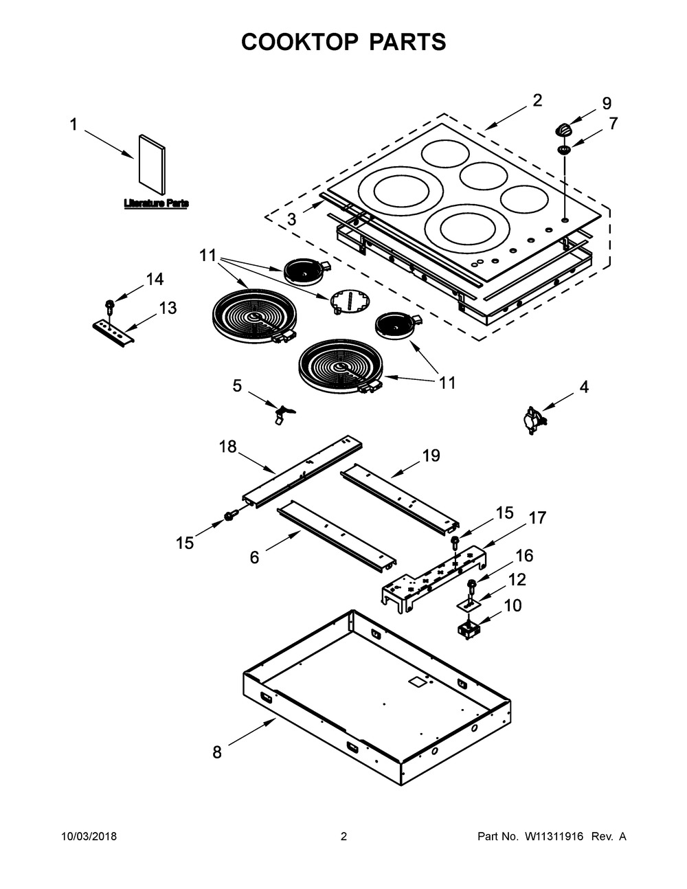 W10464566 - Genuine OEM Whirlpool Range Oven Limit Thermostat