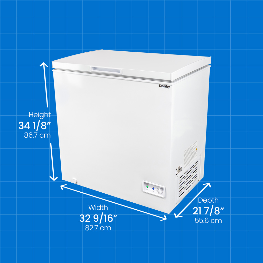 DCF070A5WCDB – Danby Convertible Square Model Chest Freezer in White