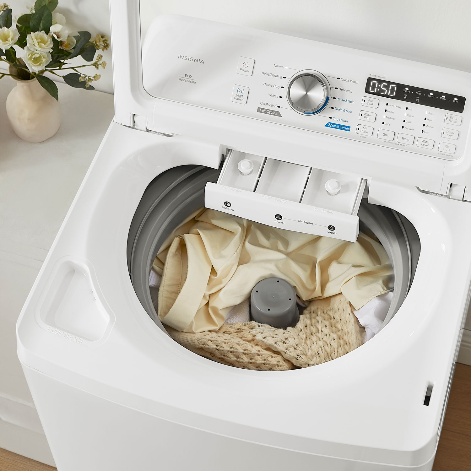 NS-WMT41WA5 - Genuine OEM Insignia 4.7 Cu. Ft. High Efficiency Top Load Washer, White