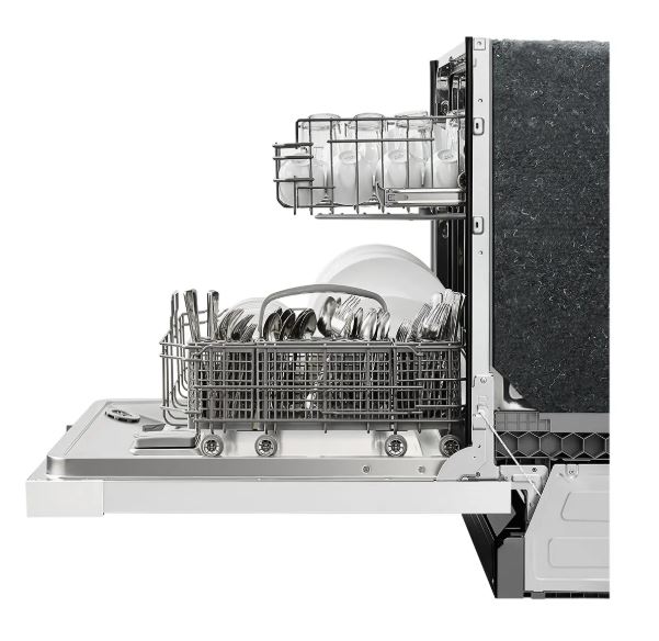 MDF24P1BWW - Genuine OEM Midea 24" Front Control 2-Rack Hybrid Tub Dishwasher