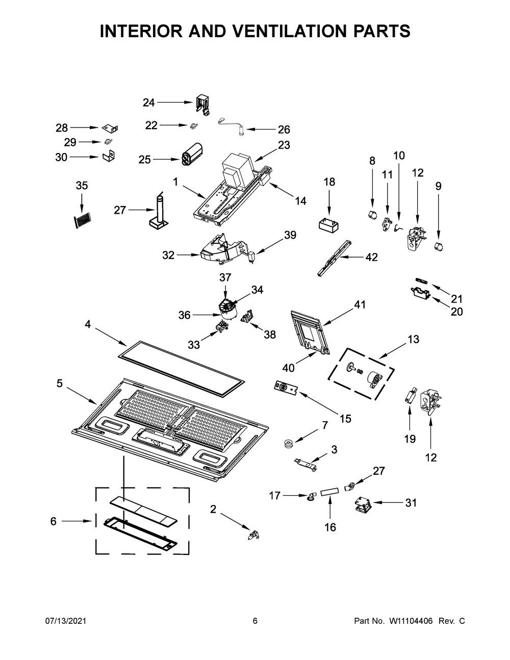 W10562613 - Genuine OEM Whirlpool Microwave Interlock Cam Plate
