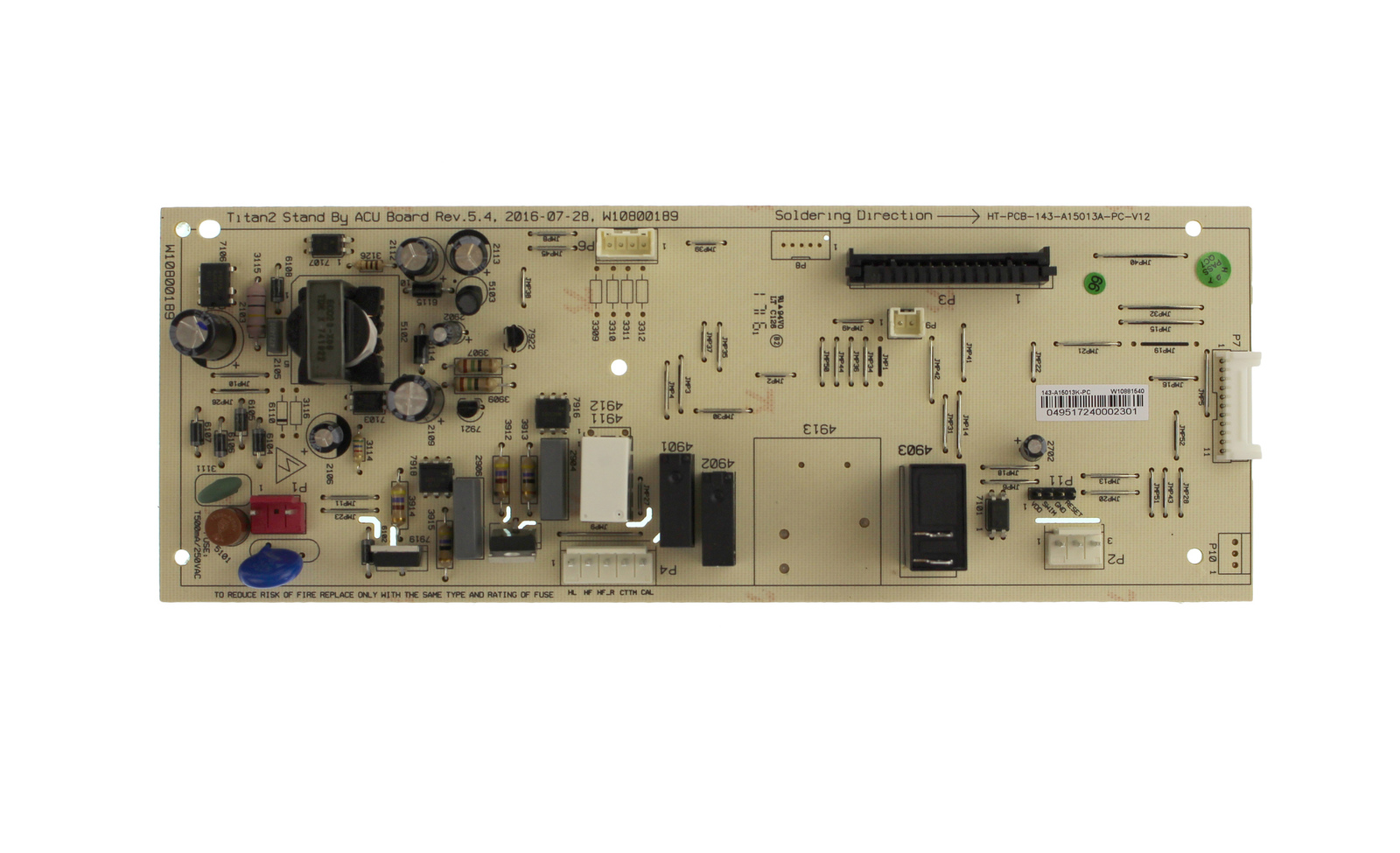 W10881540 - Genuine OEM Whirlpool Microwave Electronic Control Board